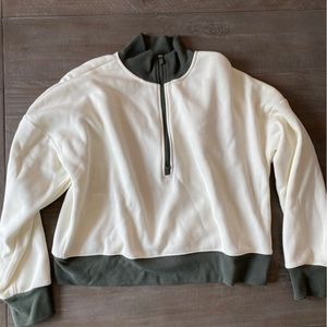 Fabletics cropped quarter zip